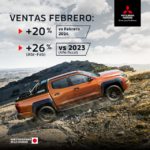 Mitsubishi Motors de México cierra febrero con incremento del +20%